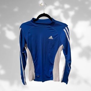 Adidas Long Sleeve Royal Blue Climate Cool Active Shirt